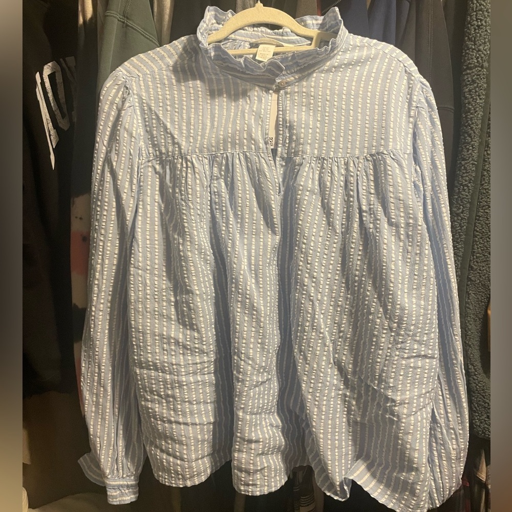 Light blue pullover blouse from H&M